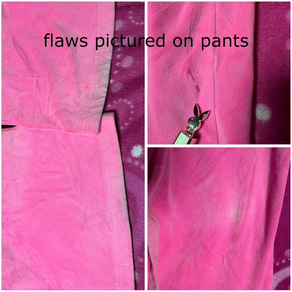 Victoria’s Secret PINK Velour Matching Tracksuit Set Bright Pink - Picture 11 of 11